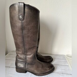 Tall Leather Gray Frye Company Boots